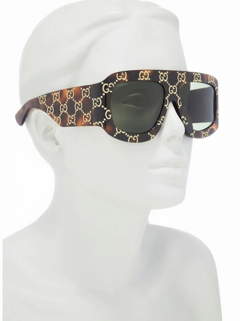 Gucci 59mm Shield Wrap Sunglasses
